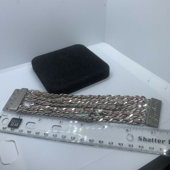 Good Works Multi Strand Leather and Beaded Bracelet W/Magnetic Clasp - Picture 6 of 6